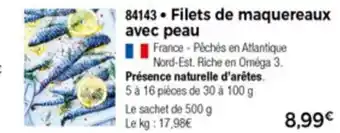 Thiriet Filets De Maquereaux Avec Peau offre