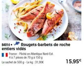 Rougets-Barbets De Roche Entiers Vidés