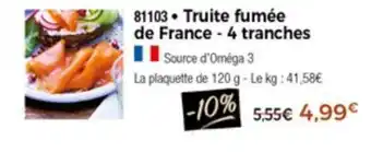 Thiriet Truite Fumée De France offre