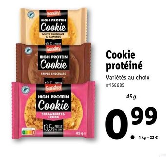 Lidl Cookie protéiné offre