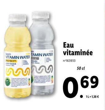 Lidl Eau vitaminée offre