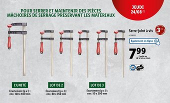 Lidl Serre-joint à vis offre