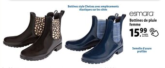 Lidl Bottines de pluie femme offre