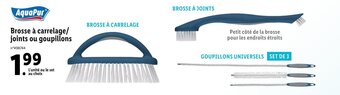 Lidl Brosse à carrelage/ joints ou goupillons offre