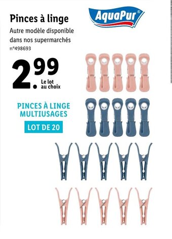Lidl Pinces à linge offre