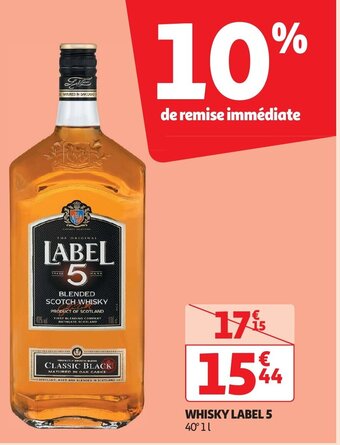 Auchan WHISKY LABEL 5 offre