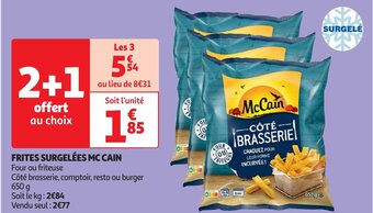 Auchan FRITES SURGELÉES MC CAIN offre