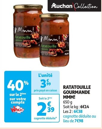 Auchan RATATOUILLE GOURMANDE MMM! offre