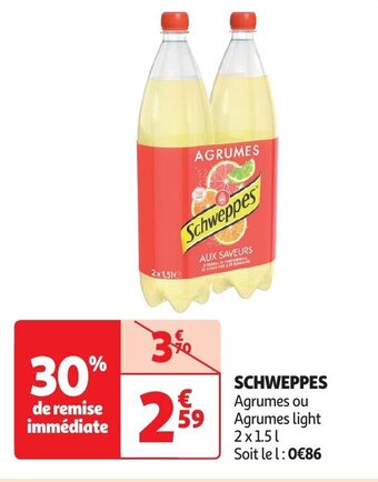 Auchan SCHWEPPES offre