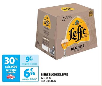 Auchan BIÈRE BLONDE LEFFE offre