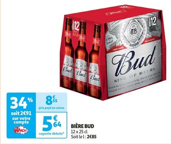 Auchan BIÈRE BUD offre