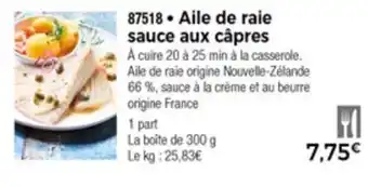 Aile De Raie Sauce Aux Câpres