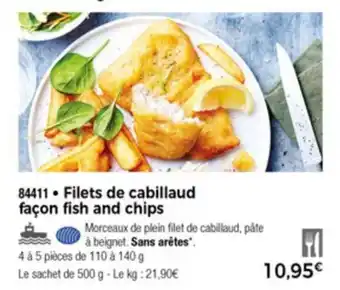 Thiriet Filets De Cabillaud Façon Fish And Chips offre
