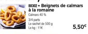 Thiriet Beignets De Calmars à La Romaine offre