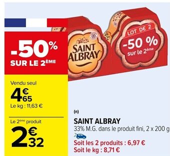 Carrefour SAINT ALBRAY offre