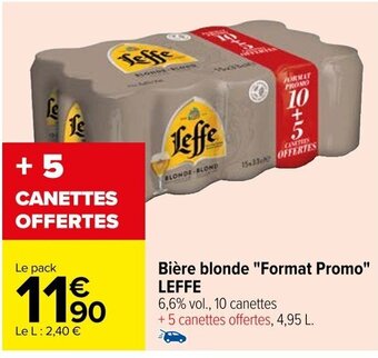 Carrefour Bière blonde "Format Promo" LEFFE offre