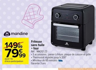 Carrefour Friteuse sans huile + four offre