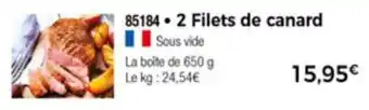 Thiriet 2 Filets De Canard offre