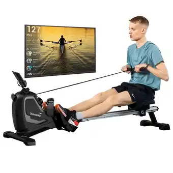 Decathlon Rameur d'appartement venn - fitness - magnétique - bluetooth, compatible kinomap offre
