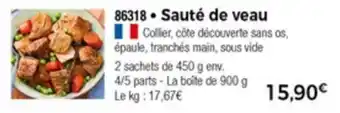 Thiriet Sauté De Veau offre