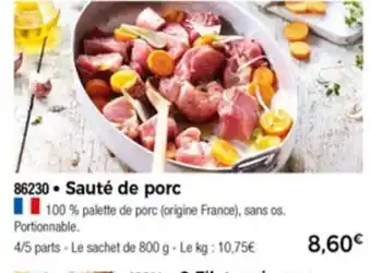 Thiriet Sauté De Porc offre