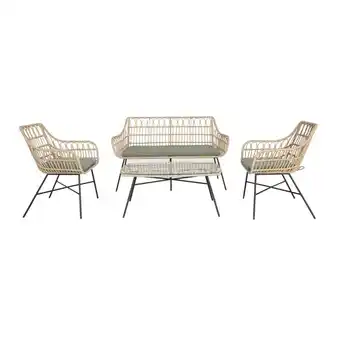 Gamm vert Salon de jardin bas vendredi ecloz 4 personnes offre