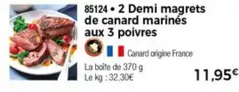 2 Demi Magrets De Canard Marinés
