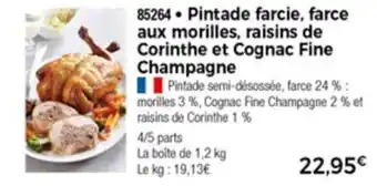Thiriet Pintade Farcie, Farce Aux Morilles offre