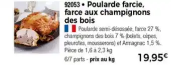 Thiriet Poularde Farcie, Farce Aux Champignons Des Bois offre
