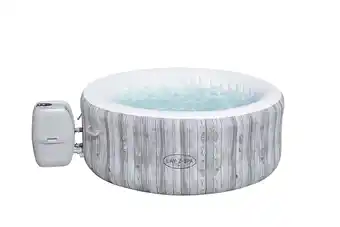 Spa gonflable rond fiji motif bois, 2/4 p, 180 x 6cm, 120 airjets