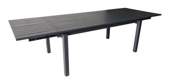 Jardiland Table juliette 150/200/250x 90 graphite allonge en bout offre