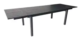 Table juliette 150/200/250x 90 graphite allonge en bout