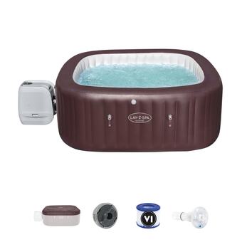 Jardiland Spa gonflable carré lay-z-spa maldives hydrojet pro bestway 7 places offre