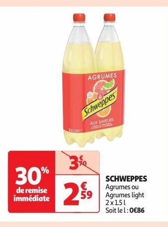 Auchan Supermarché Schweppes offre