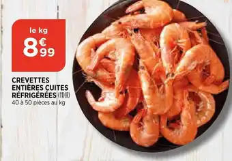 Bi1 Crevettes Entières Cuites Réfrigérées offre
