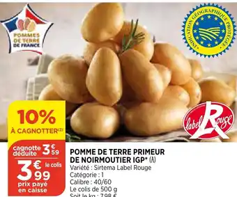 Bi1 Pomme De Terre Primeur De Noirmoutier IGP offre
