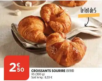 Bi1 Croissants Sourire offre