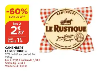 Bi1 Camembert Le Rustique offre