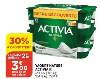 Yaourt Nature Activia