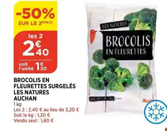 Bi1 Brocolis En Fleurettes Surgelés Les Natures offre