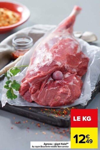 Carrefour Agneau: gigot Halal (P) offre