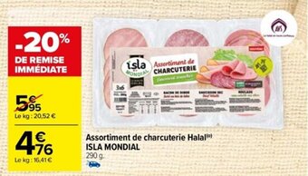 Carrefour Assortiment de charcuterie Halal(⁰) ISLA MONDIAL offre