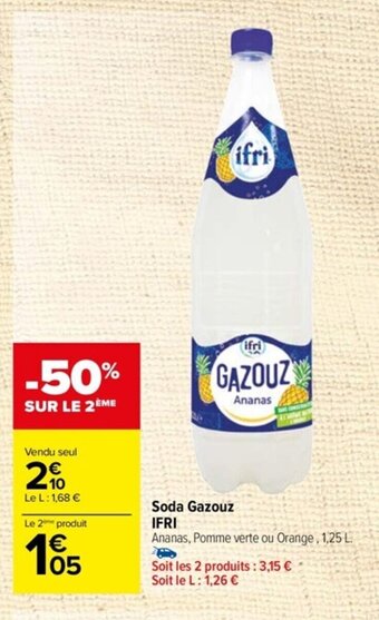Carrefour Soda Gazouz IFRI offre