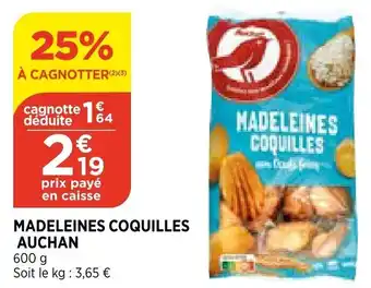 Bi1 Madeleines Coquilles offre