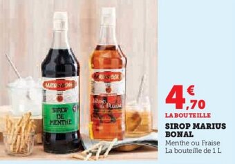 Super U SIROP MARIUS BONAL offre