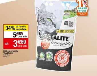 Cora x Carrefour Litière la cristalite TRANQUILLE offre