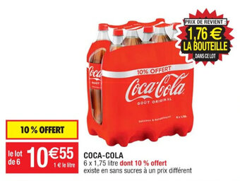 Cora x Carrefour COCA-COLA 6 x 1,75 l offre