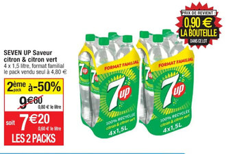 SEVEN UP Saveur citron & citron vert