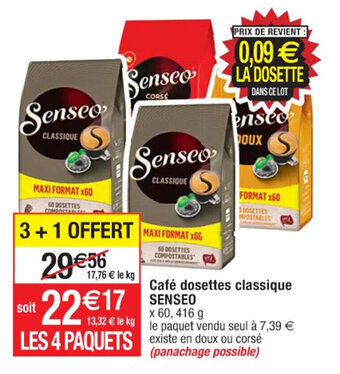 Cora x Carrefour Café dosettes classique SENSEO offre