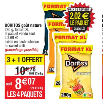 Cora x Carrefour DORITOS goût nature offre